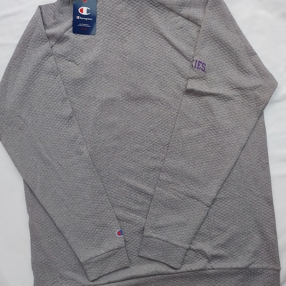 NWT Champion Men's Quarter-Zip Jacket, Heather Gray, Washington Huskies. - Picture 2 of 8